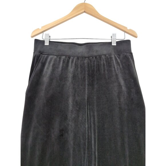 Cable & Gauge Velvet Pants Womens M Black Pull On Pockets Office Casual Party - Picture 3 of 9